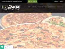Tablet Screenshot of fireandstonepizza.com